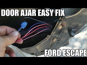 Ford Escape Passenger Door Ajar Fix "How to"