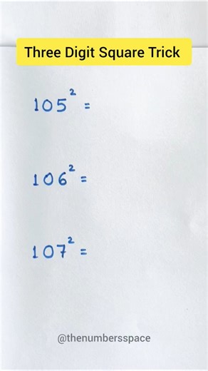 Three Digit Square Trick 🤯 #maths #mathtricks #mathstricks #square #squaretrick #shortsfeed #shorts