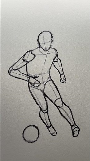 How to Draw a Football Player Pose ⭐️Tutorial⭐️ #howtodraw #football #footballplayer #draw #drawing