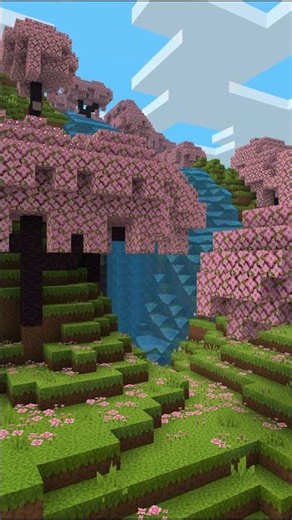 Sunset Serenity Scenes 🌅🌿 | Pure Minecraft Magic #minecraft #shorts