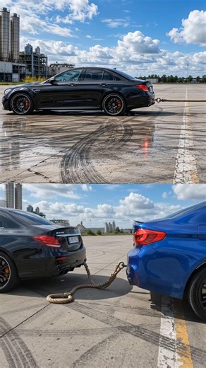 Mercedes vs BMW Tug of War Challenge | Who Has More Power? 🚗💥 Ultra Realistic 4K