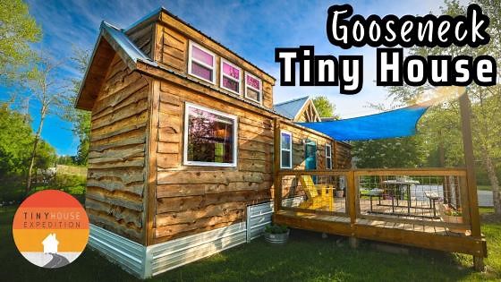 Gorgeous gooseneck tiny house tour + design hacks & tips!