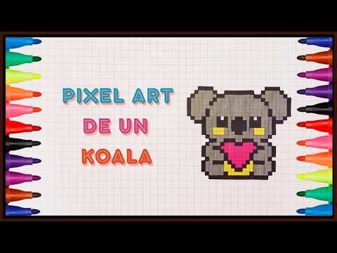 Cómo Dibujar un KOALA en Pixel Art | Tutorial Fácil Paso a Paso 🐨🎨