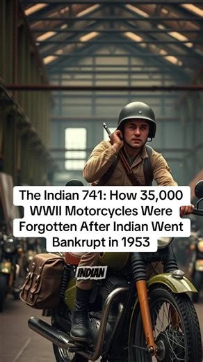 The Indian 741: How 35,000 WWII Motorcycles Were Forgotten After Indian Went Bankrupt in 1953 Indian 741, Indian WWII motorcycle, forgotten war bike, Indian Motorcycle bankruptcy 1953, Indian vs Harley WWII, 35000 Indian motorcycles, Indian 741 military, Harley got the glory, Indian contribution erased, history written by survivors, motorcycle club history, biker culture, American biker culture #Indian741 #ForgottenWarBike #IndianMotorcycle #WWIIHistory #IndianDeservedBetter
