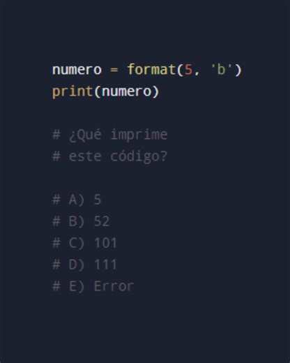 😲 Convertir Un Número De Cualquier Base (2 A 36) A Base 10 En Python. 🚀 La función format(n, 'b') en Python convierte un número entero n directamente a una cadena de texto en base 2 (binario). . . . #python #java #visualstudiocpp #programacion #algoritmos #profesorclases | Profesor Clases de Programación y Algoritmos Java Python Visual Studio