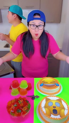 6.8K views · 140 reactions | Jelly vs cake #funnyreels #challenge #kids #viral #fun | Famfun | Facebook