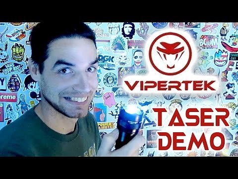 VIPERTEK VTS-195 - Flashlight Taser Live Demonstration & Unboxing