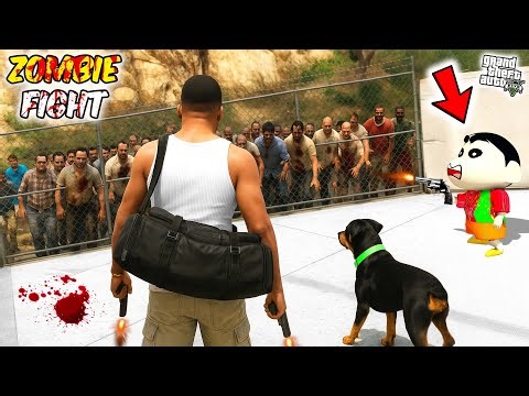 Franklin and Shinchan's EPIC Flight With ZOMBIES in GTA 5