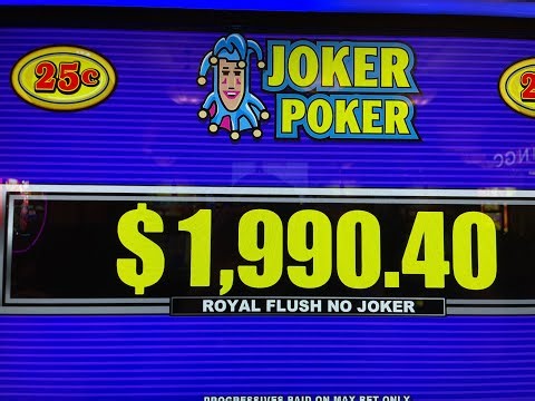 Video Poker: Joker Poker Progressive Play Session