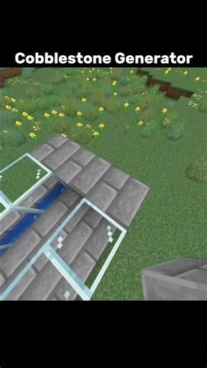 Cobblestone Generator #gameshorts #minecraft #minecraftbeauty
