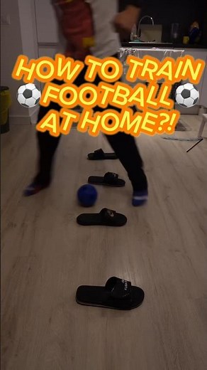 How to train football at home? #ball #soccer