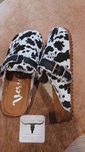 Restock cow print picnic shoes! #mineralwashtee #westerngraphictees #westernboutique #countryconcertoutfit #westernshoes #cowprintshoes