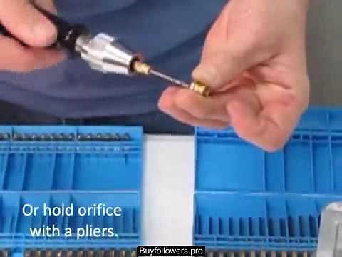 Drilling a gas orifice