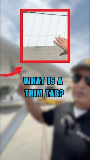 What is a Trim Tab? #airplane #fly #aviation #flightschool #flight