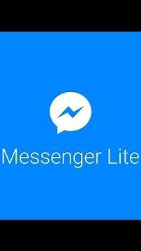 Como descargar Messenger Lite gratis para tu teléfono android!