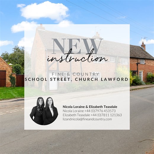 ✨𝗡𝗘𝗪 𝗜𝗡𝗦𝗧𝗥𝗨𝗖𝗧𝗜𝗢𝗡 ✨ Church Lawford, Warwickshire Offers Over £850,000 Nestled in the heart of the sought-after Warwickshire village of Church Lawford, this exceptional property offers a unique combination of character, space, and potential. Set within approximately 4 acres of mature gardens, paddocks, and grounds, 28 School Street comprises two charming cottages, a range of traditional outbuildings, summer house and a substantial barn—all offering exciting scope for development, ref