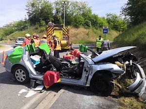 Accident grave à Nanteuil-le-haudouin : une voiture coupée et deux victimes