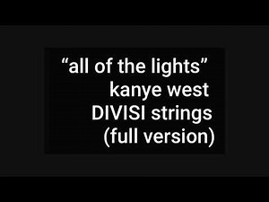 All of the Lights - Kanye West (full string quartet cover)