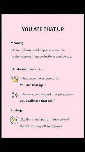 You Ate That Up Meaning | Modern English Slang | Speak Flow