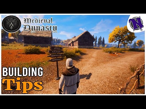 MEDIEVAL DYNASTY TIPS FOR BEGINNERS | Village Layout & Building Sizes