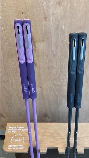 These Magnetic Ski Poles From Yardsale Are Collapsible