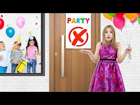 Amelia and Akim are invited to a birthday balloon party!