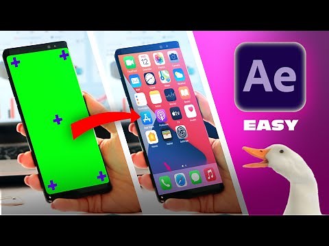 Easy screen replacement in After effects and Mocha AE tutorial