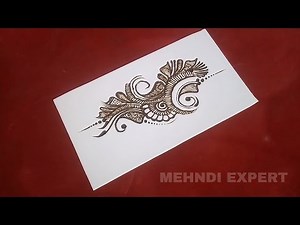 Mehndi Design Pattern On Paper ★ Step By Step Tutorial