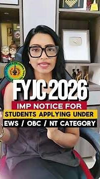 How to Apply for EWS / NCL Certificate?? FYJC Admission 2026