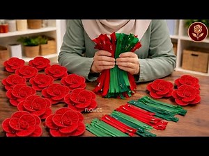 DIY Zipper Flower Tutorial | Turn Old Zippers into Stunning Roses
