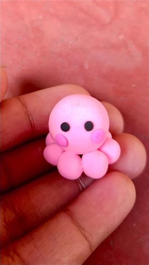 Cutest Octopus Ever 🐙 Made from Super Clay | DIY Craft #diy #shorts