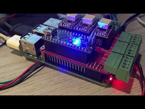 CNC Shield Protoneer on Raspberry Pi 2 first test