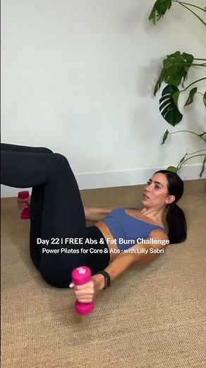 I’m firing up my core with this Power Pilates class 🔥 Day 22 #abs #fitness #core #lillysabri