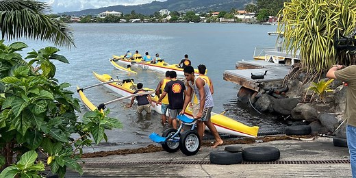 Up close with Tahiti’s Shell Vaa outrigger canoe team