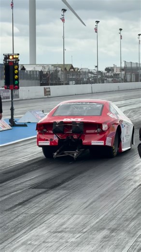 StripClips on Instagram: "[S03E08 - Pro Stock Car] Here we have the Pontiac GXP of Sweden’s Robin Norén, making a couple of runs at the FIA Main Event 2025 at Santa Pod Raceway, England. It still amazes me how a run can look so straight from the banking and stands, yet have so much steering input the whole way down the 1/4 mile! Downforce is minimal for Pro Stockers, you don’t want to have to put too much steering input. They become real light real quick and it can turn very ugly! Pro Stock cars