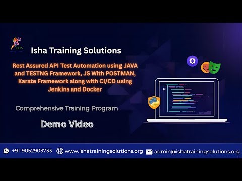 API rest assured Demo video on 2nd dec 2025.Contact/WhatsApp us on +91- 9052903733 to enroll