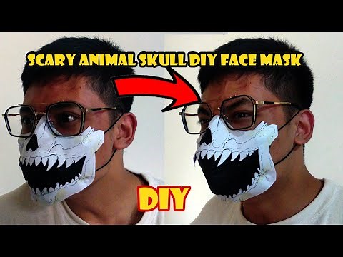 I Made a Paper Skull Face Mask | TUTORIAL |