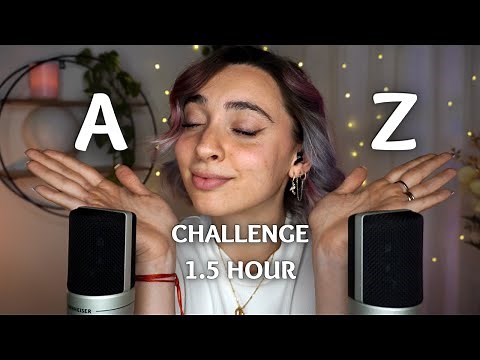 LA CHALLENGE DELL'ALFABETO! | ASMR 1.5 hour long