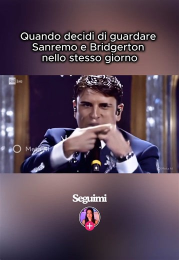 Il crossover che non sapevi di volere #sanremo #bridgerton #meme