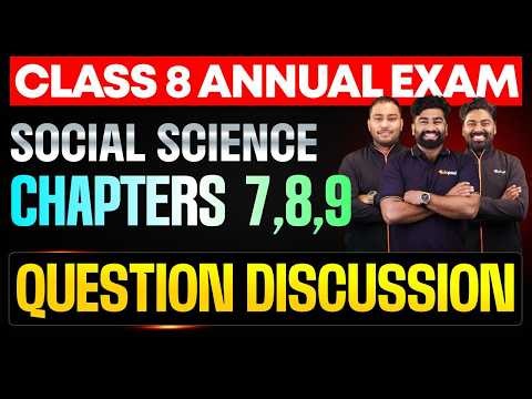 Class 8 Social Science | Chapter 7,8,9 Question Discussion | Eduport