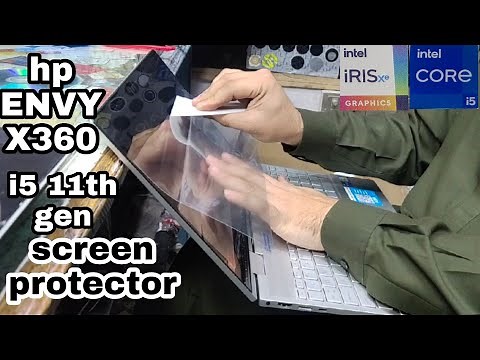 hp envy x360 11th gen Laptop | Screen protector | how to apply screen protector on Laptop | dtech |