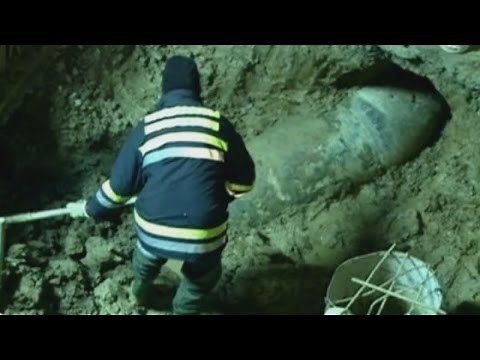 World War II bomb discovered beneath the streets of Belgrade, Serbia