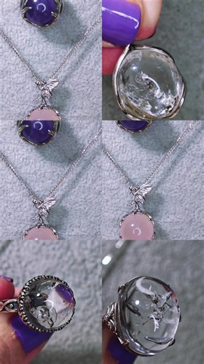 El cuarzo herkimer enhydro es una de las variantes más raras y poderosas del diamante herkimer.SU MAGIA🪄radica en la combinación de la alta vibración energética del herkimer con la presencia de inclusiones fluidas ( agua,petróleo,gas) atrapadas en su interior desde hace millones de años....✨#proteccion #magia #plata925 #mineralesnaturales #herkimer