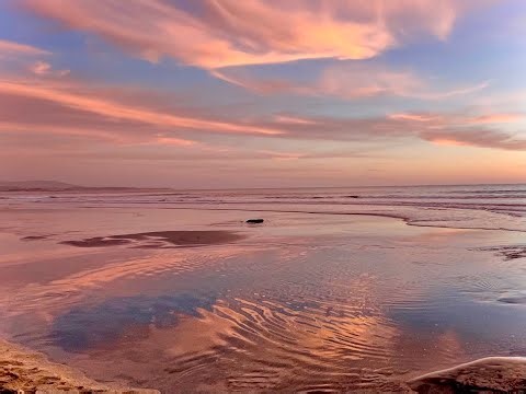 Sunset Over the Sea Ambience (12h) 🌊 Calming Ocean Loop for Stress Relief #onlycoastalvibes