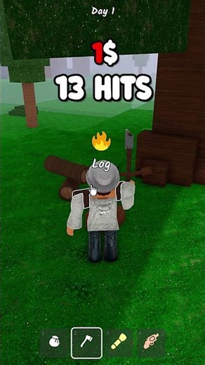 Axe 1$ VS Axe 100$ 😱 #roblox #tiktokeffects