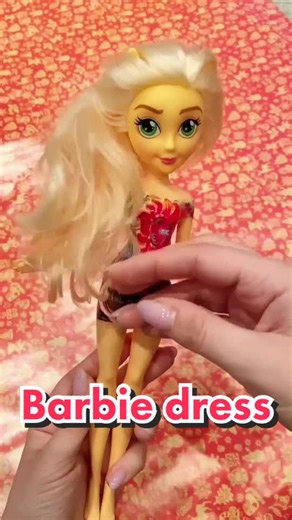 How to make a simple dress for doll 🐣 #craft #handmade #diy