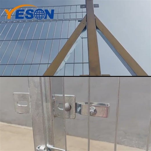 Galvanized 3D Fence Panels | Durable Outdoor Security Fence