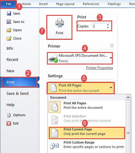3 Methods to Print the Current Page in Your Word Document