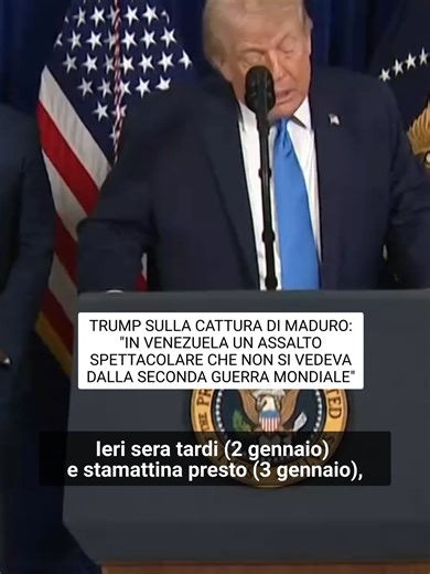 Trump accusa Maduro di narcotraffico in Venezuela