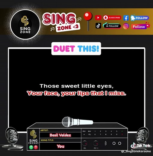 You - Basil Valdez Karaoke Version: Sing Along
